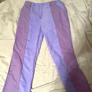 Lavender Corduroy  Split Trousers XL